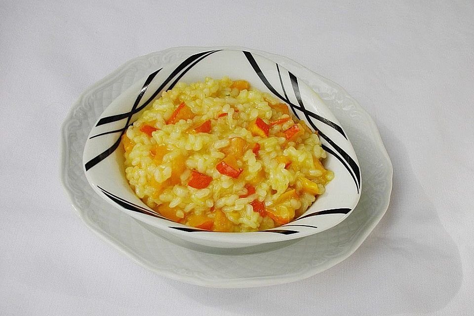 Kürbis - Weißwein - Risotto