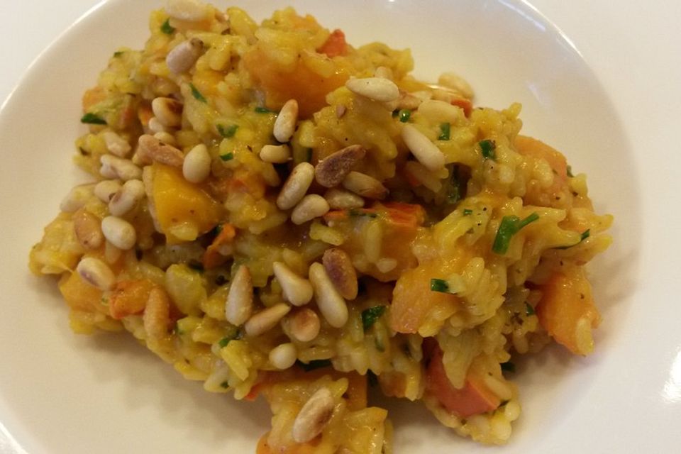 Kürbis - Weißwein - Risotto