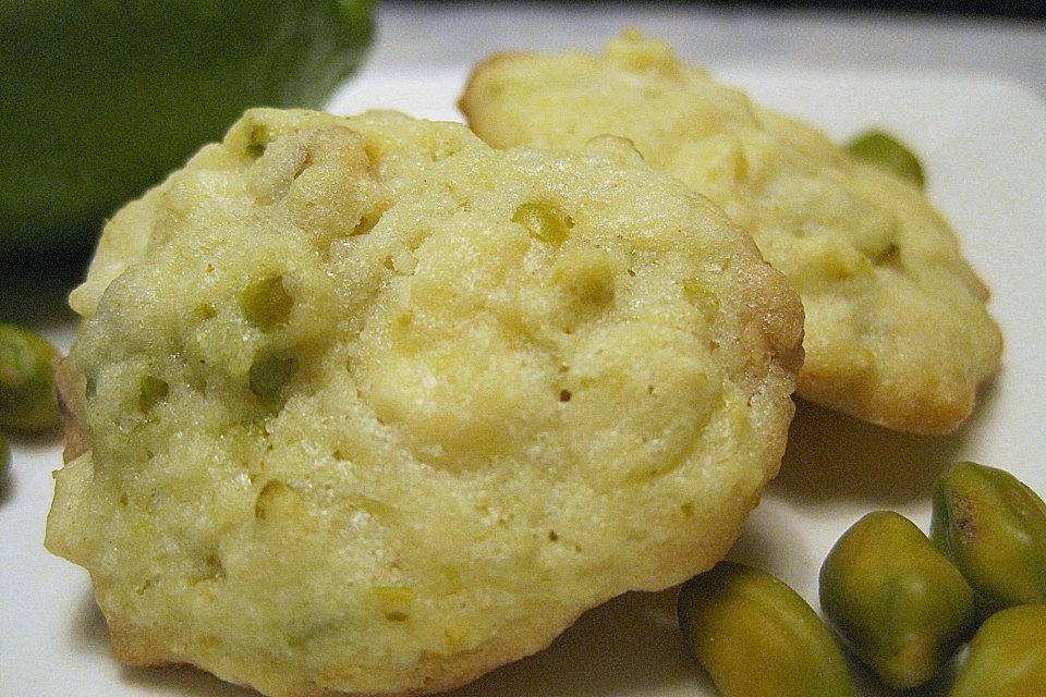 Pistazien - Limetten Cookies