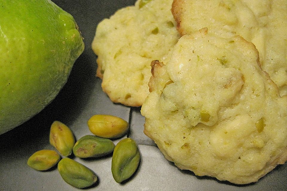 Pistazien - Limetten Cookies