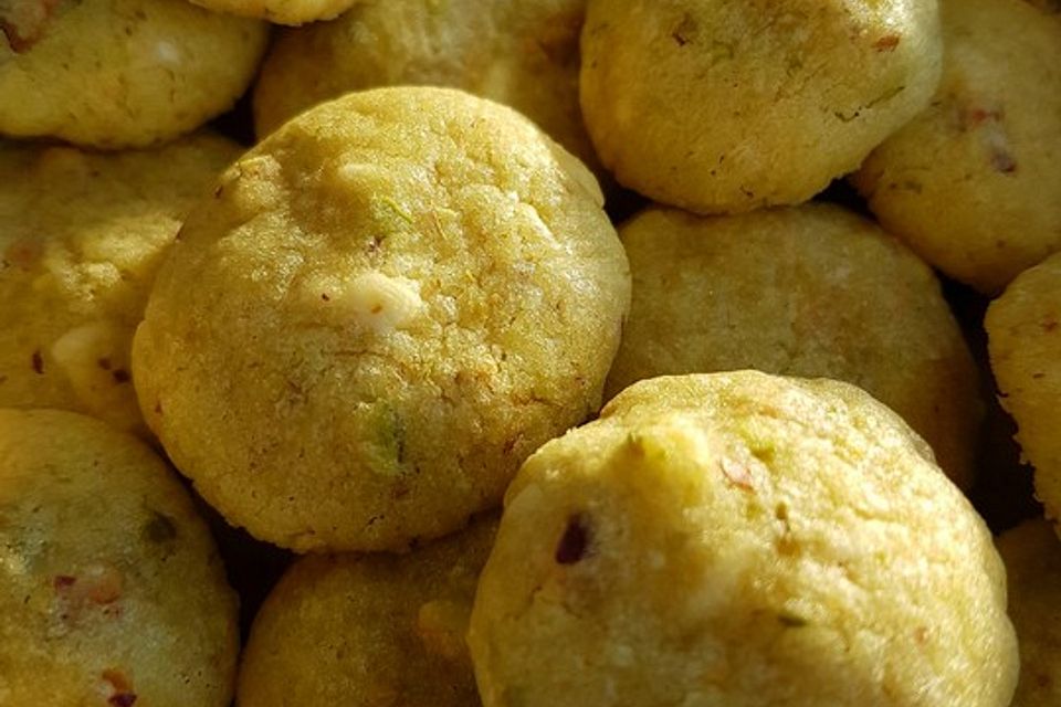 Pistazien - Limetten Cookies