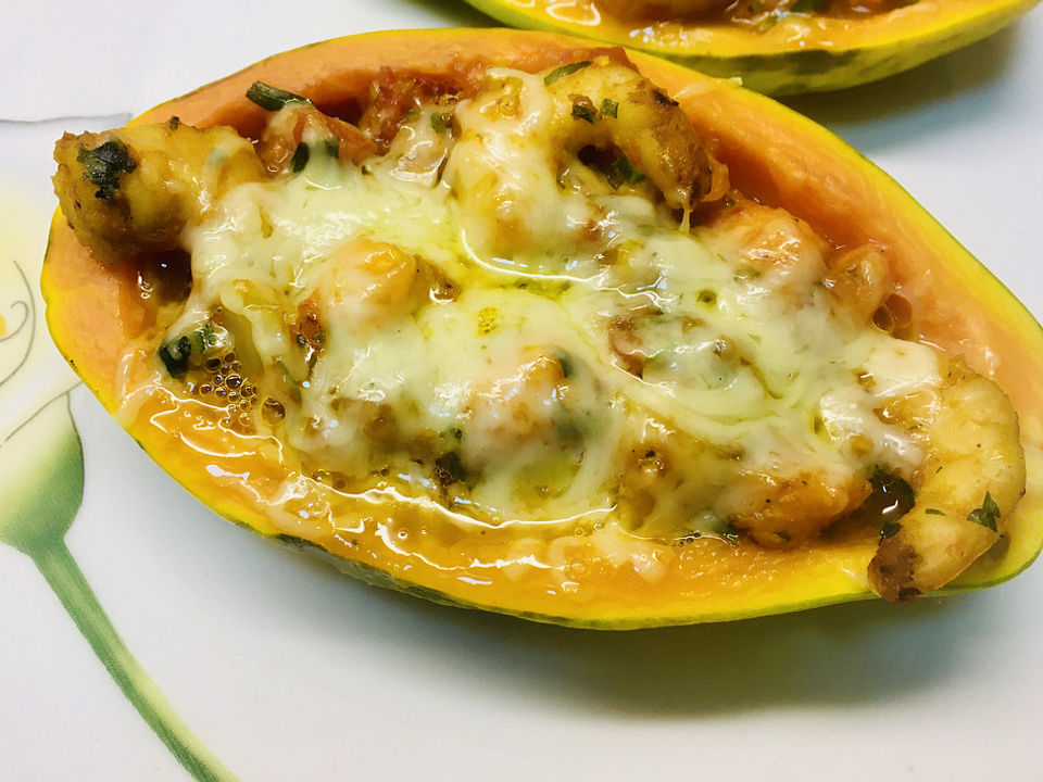 Gefullte Papaya Mit Scampi Von Firefly74 Chefkoch