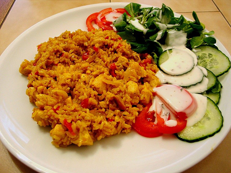 Reispfanne mit Hühnerbrustgeschnetzeltem von der-rotter| Chefkoch