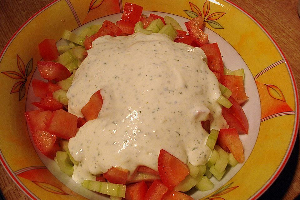 Einfache Salatsauce