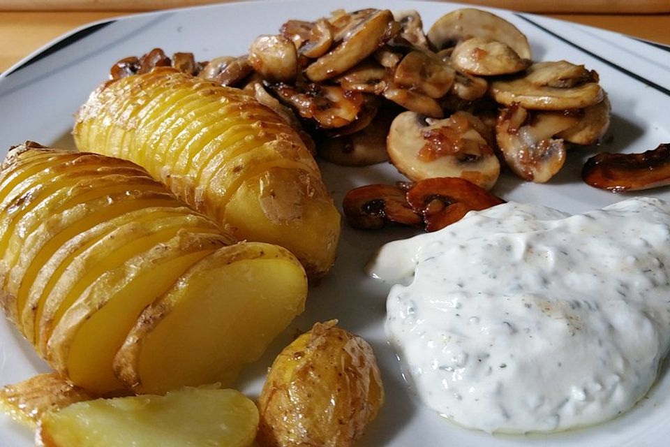 Schwedische Fächerkartoffeln