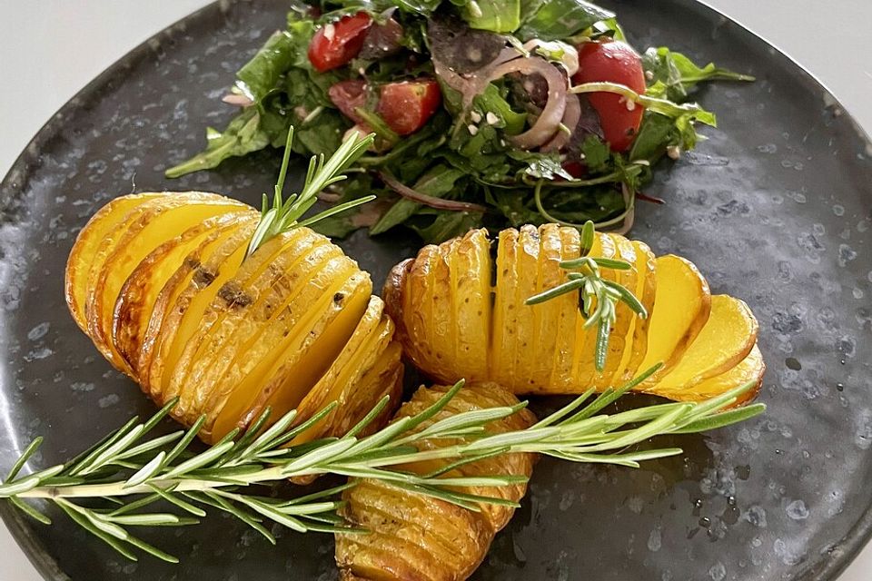 Schwedische Fächerkartoffeln