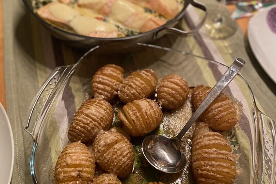 Schwedische Fächerkartoffeln