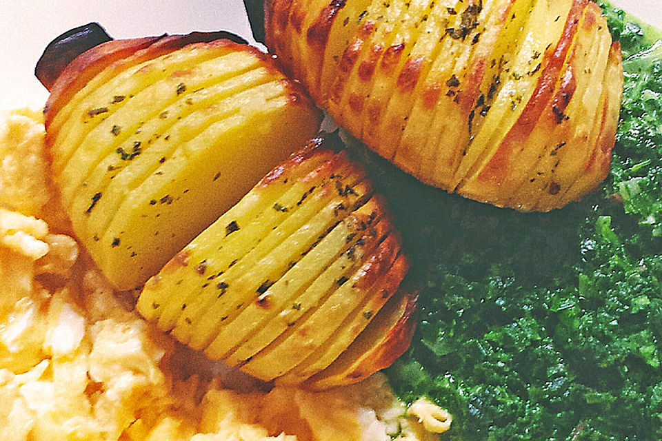 Schwedische Fächerkartoffeln