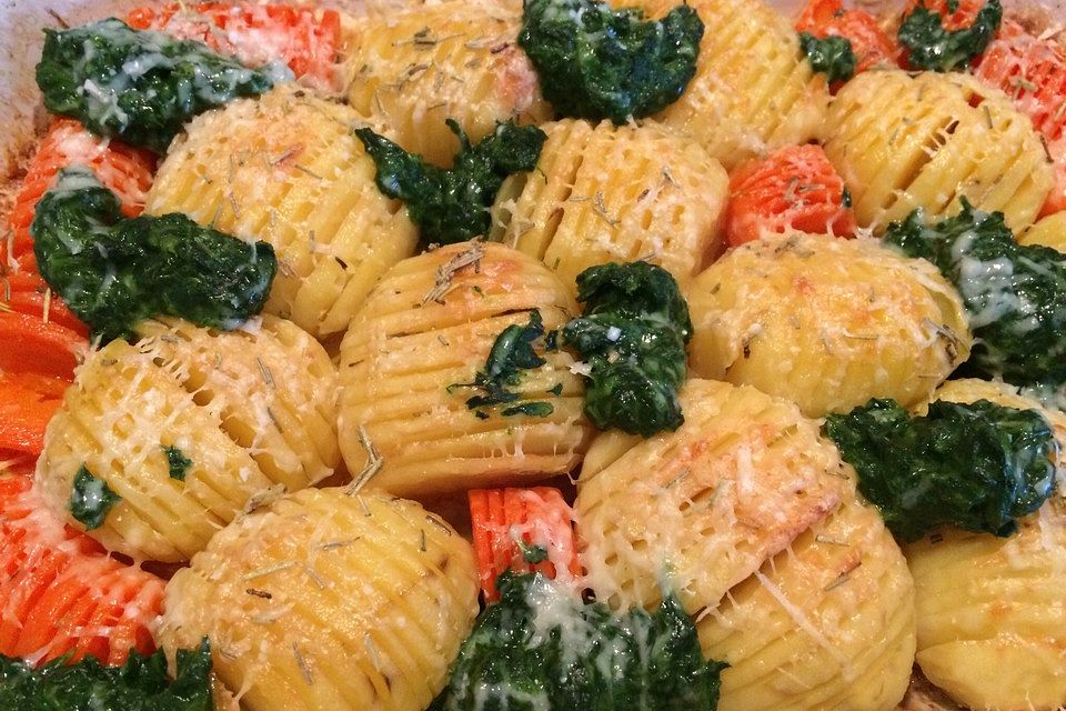 Schwedische Fächerkartoffeln