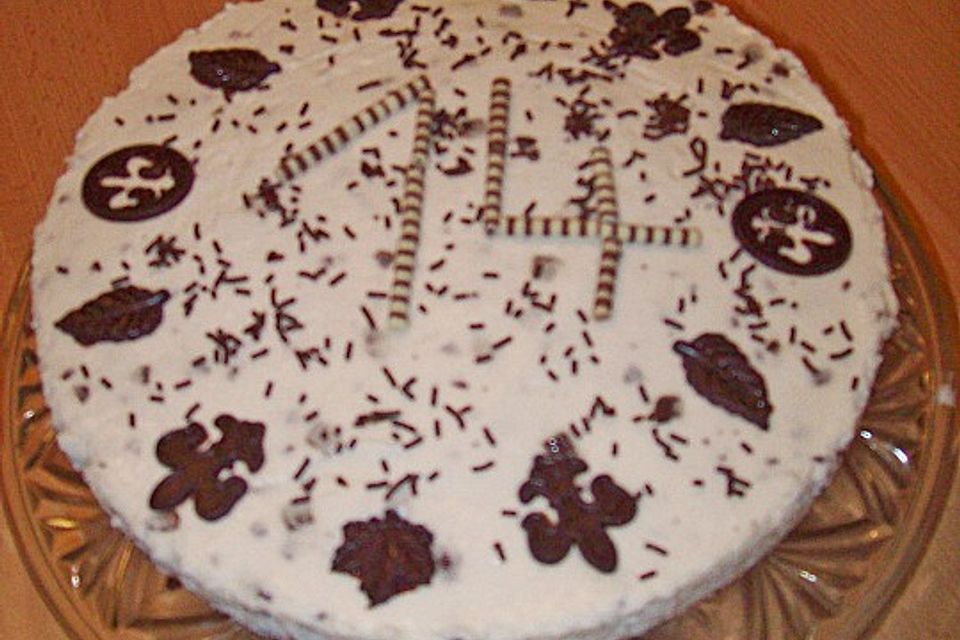 Stracciatella - Torte ohne Backen