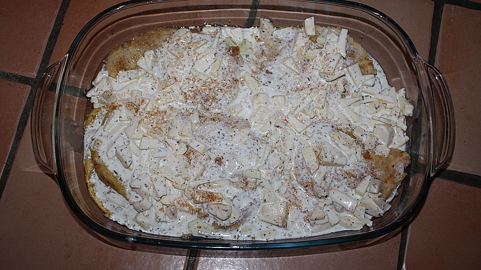 Schweineschnitzel mit Äpfeln geschmort von plumbum