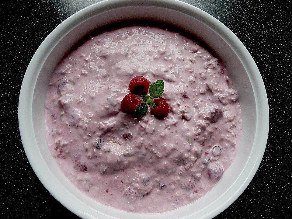 Himbeerquark mit Sonnenblumenkernen von FrauMausE| Chefkoch