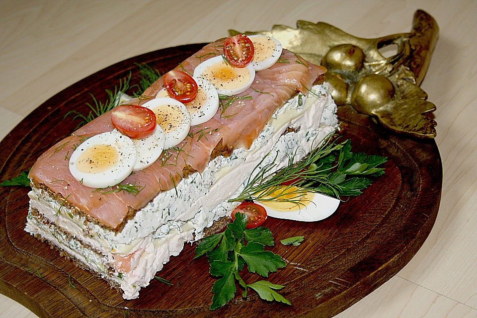 Lachs - Frischkäse - Terrine