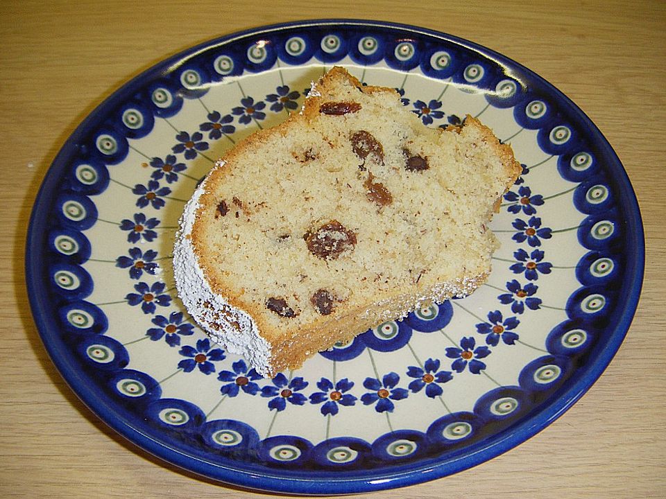 Haselnuss - Sultaninen - Schoko - Rührkuchen von knöllchen| Chefkoch