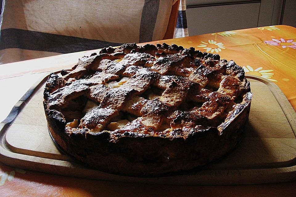 Gedeckter Apfelkuchen