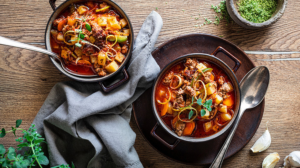 Bunter Hackfleisch-Gemüse-Eintopf von gabipan