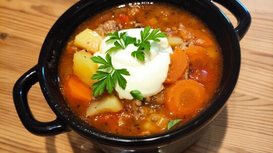 Bunter Hackfleisch-Gemüse-Eintopf von gabipan