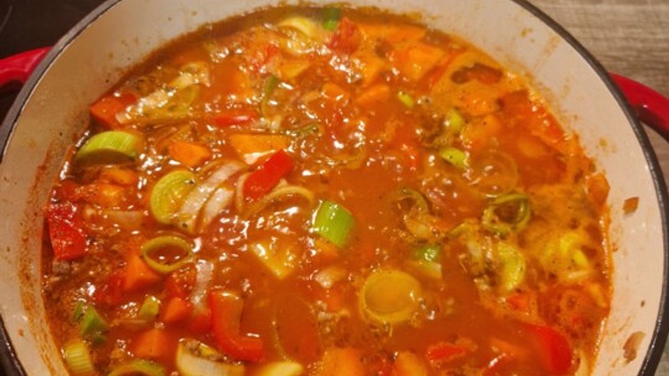 Bunter Hackfleisch-Gemüse-Eintopf von gabipan