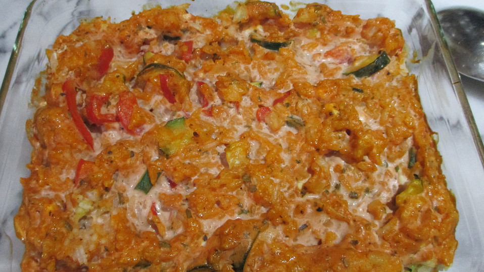 Griechischer Zucchini-Reisauflauf à la Mäusle von CocaColaMaus Griechischer Zucchini-Reisauflauf à la Mäusle von CocaColaMaus