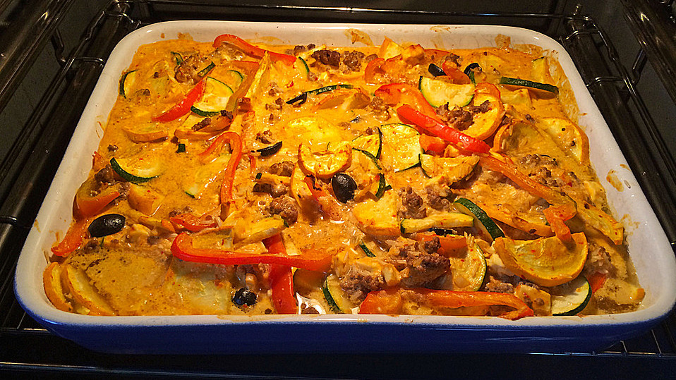 Griechischer Zucchini-Reisauflauf à la Mäusle von CocaColaMaus