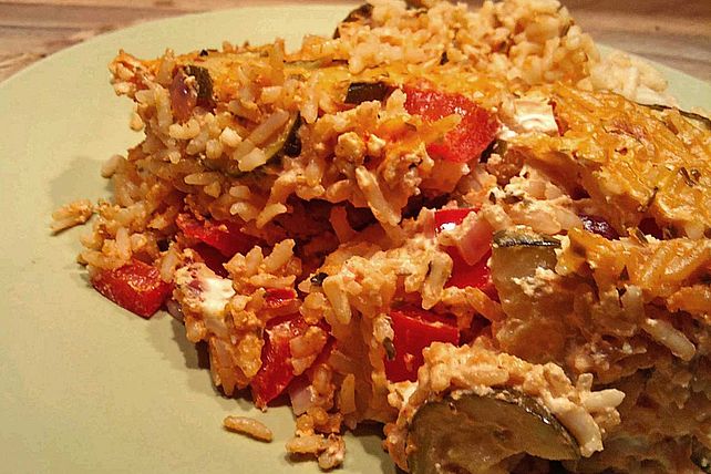 Griechischer Zucchini-Reisauflauf à la Mäusle von CocaColaMaus| Chefkoch