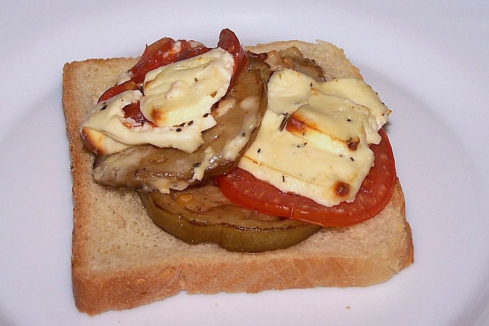 Auberginen - Tomaten - Toast