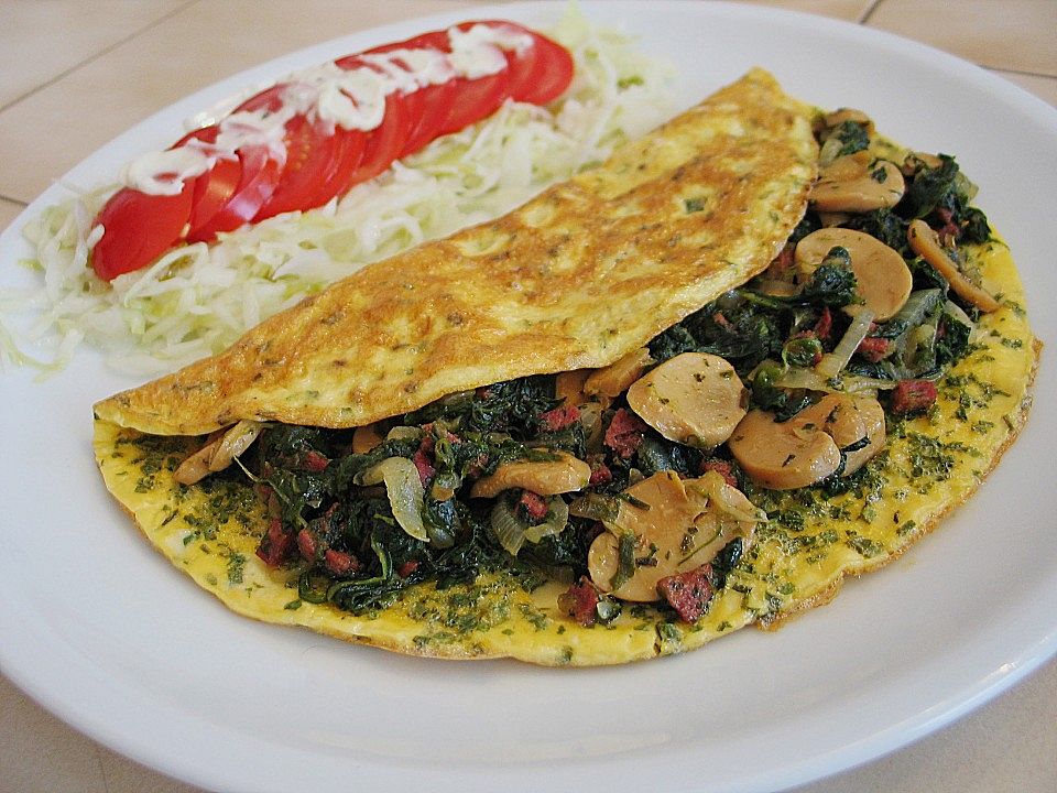 Blattspinat - Omelette von der-rotter| Chefkoch