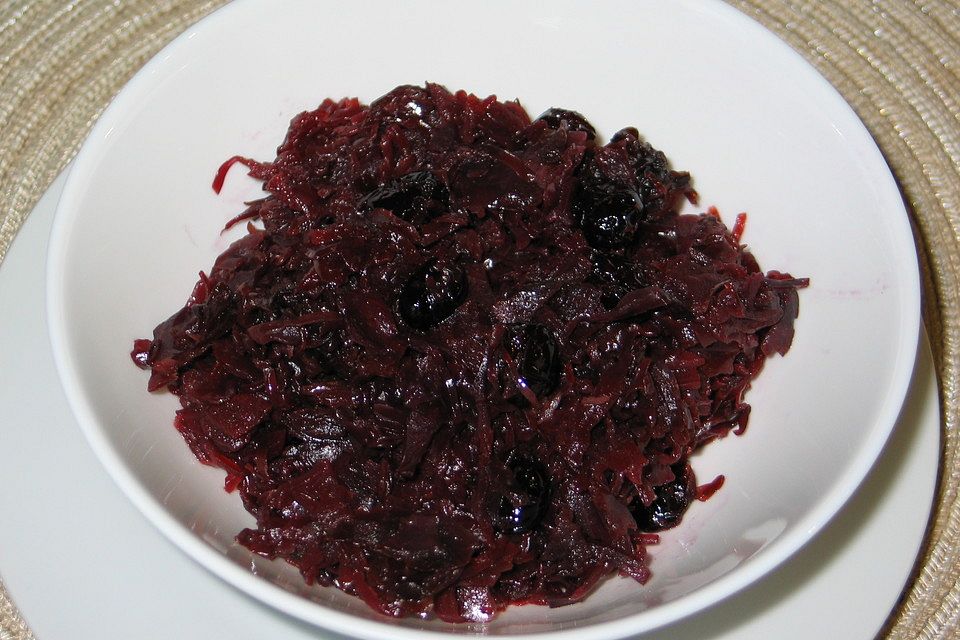 Kirsch - Rotkohl mit Cranberries und Äpfeln