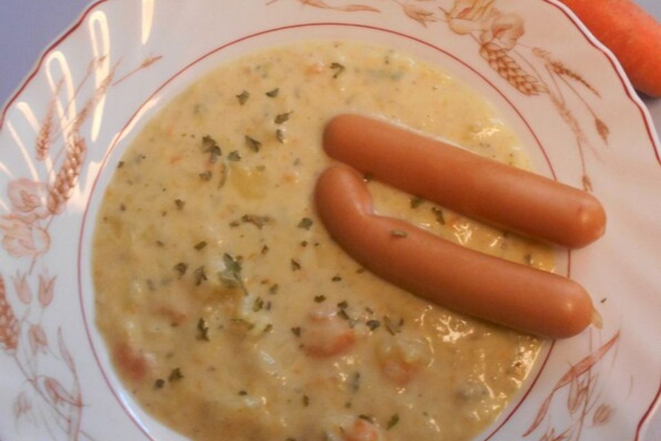 Sahnige Kartoffelsuppe