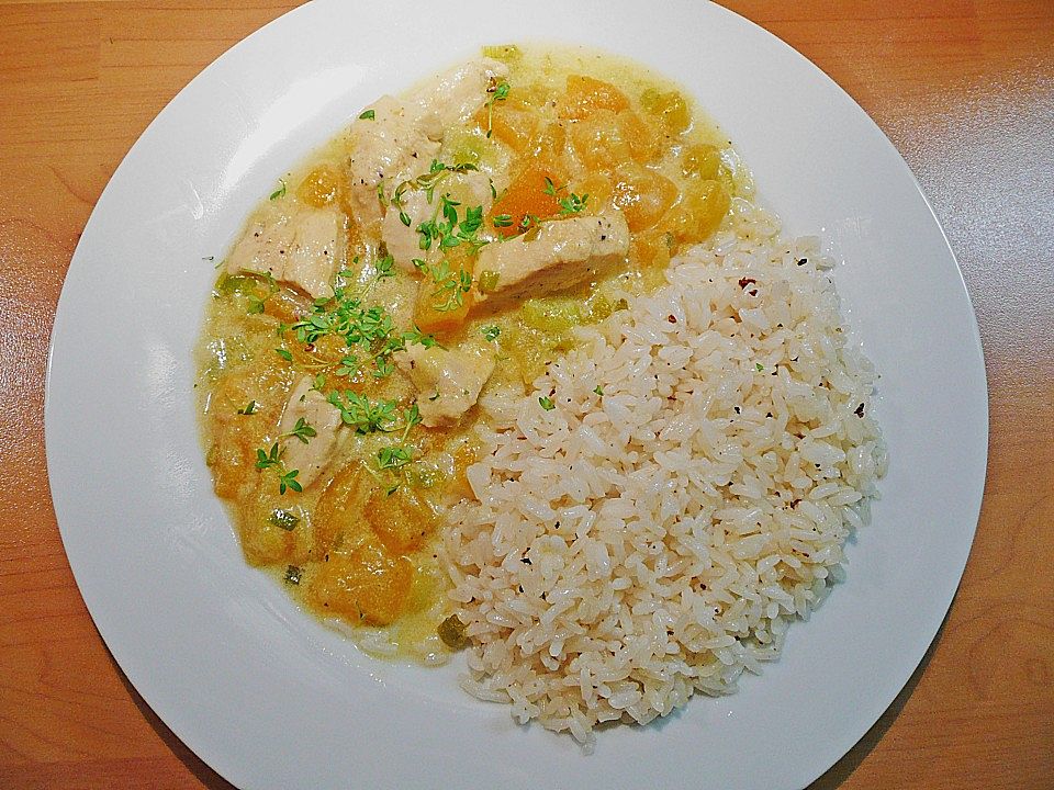 Putencurry mit Aprikosen von plumbum| Chefkoch