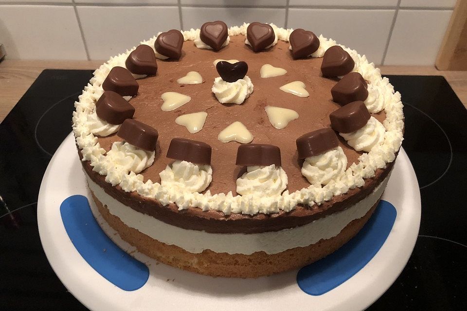 Milka - Herzen - Torte