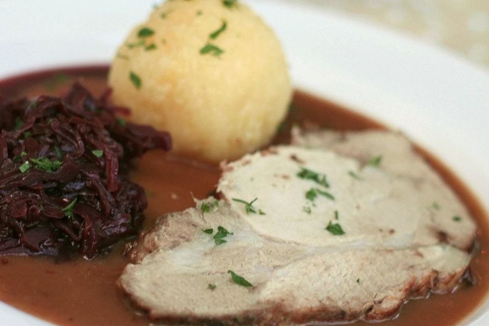 Bigis Schweinebraten mit  Pflaumenmus