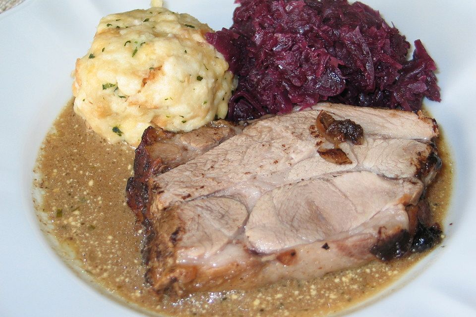 Bigis Schweinebraten mit  Pflaumenmus