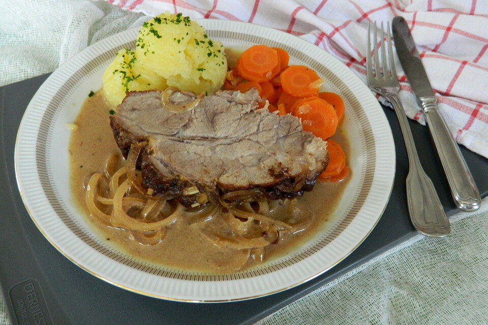 Bigis Schweinebraten mit  Pflaumenmus