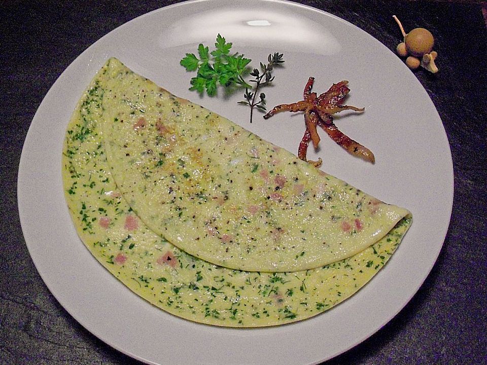 Französisches Omelette mit Schinken und Kräutern von Rocky86| Chefkoch