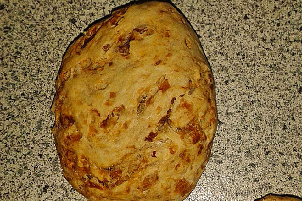 Herzhaftes Zwiebelbrot oder Zwiebelbaguette Herzhaftes Zwiebelbrot oder Zwiebelbaguette