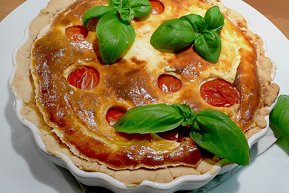 Tomaten - Ziegenkäse - Quiche