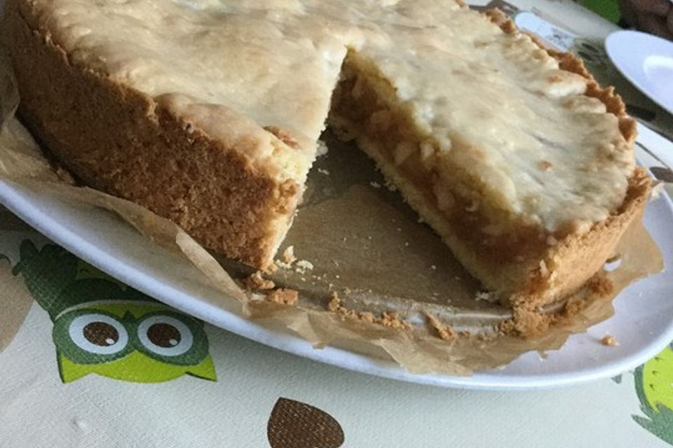 Gedeckter Apfelkuchen