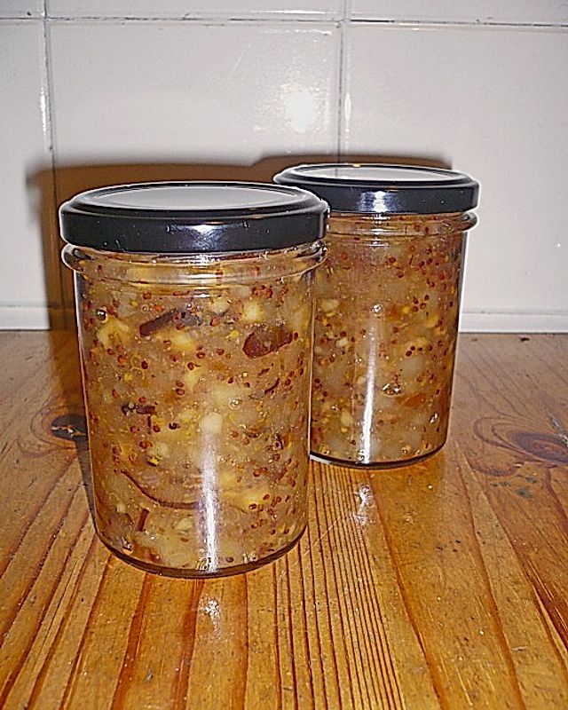 Birnen-Senf -Marmelade