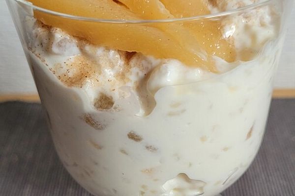 Pfirsichquark mit Milchreis von Schnüddi | Chefkoch