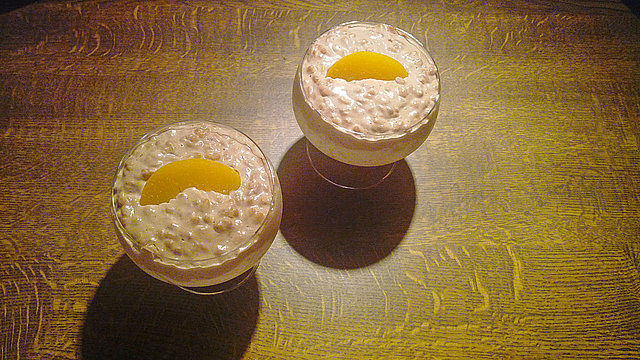 Pfirsichquark mit Milchreis von Schnüddi Pfirsichquark mit Milchreis von Schnüddi
