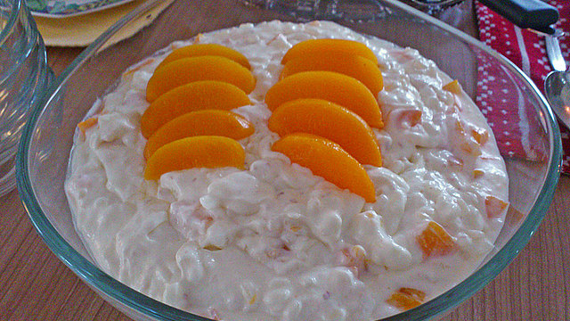 Pfirsichquark mit Milchreis von Schnüddi Pfirsichquark mit Milchreis von Schnüddi