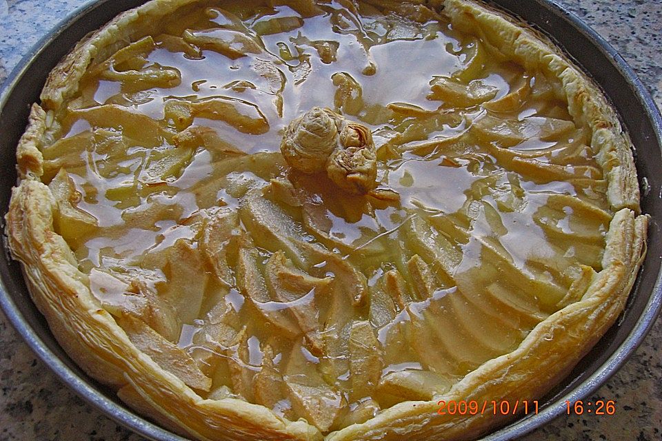 Birnen - Blätterteig - Tarte