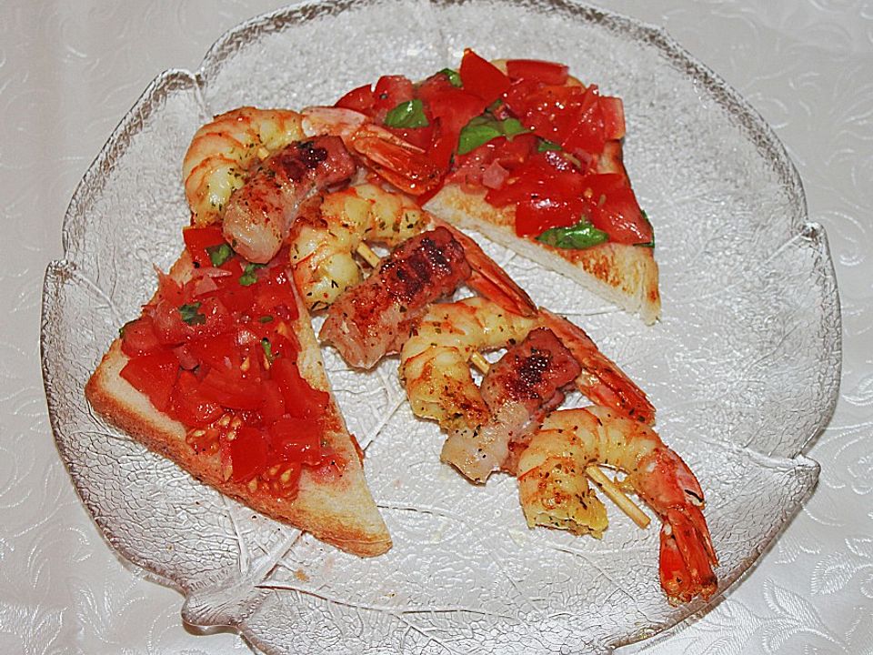 Garnelen - Speck - Spießchen mit Apfeldip von firefly74| Chefkoch