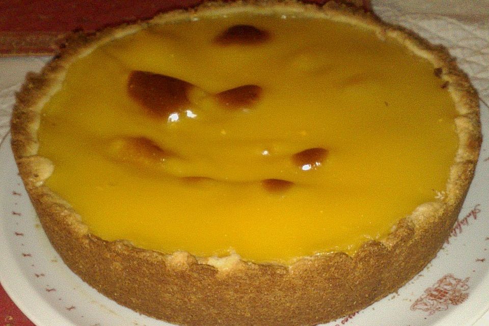 Pfirsich - Pudding - Kuchen