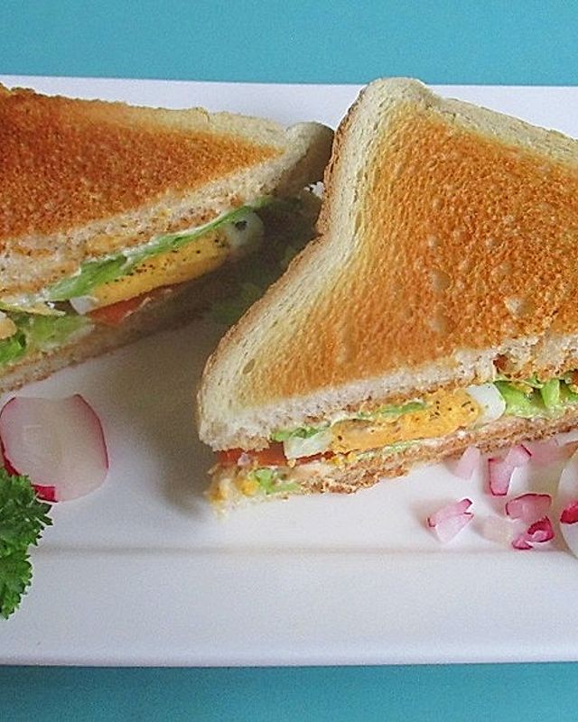 BSE - Best Sandwich Ever mit Paprika und Ei