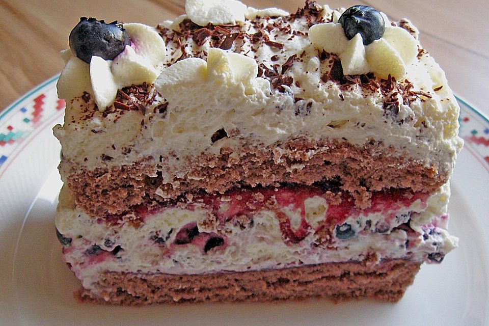 Uschis Blaubeer - Sahne - Schnitte