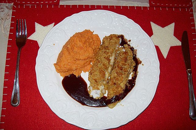 Zanderrücken mit Spekulatiuskruste in Gewürzsoße von karlschramm| Chefkoch