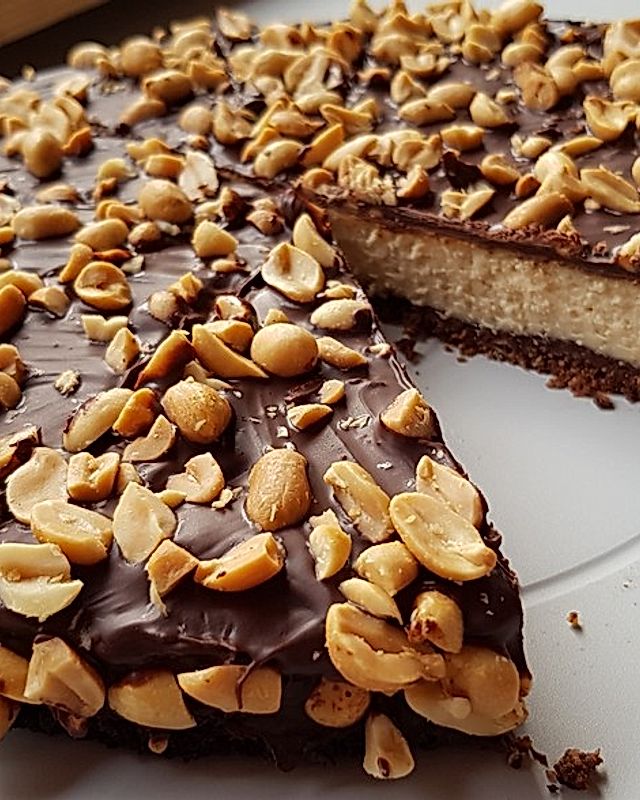 All american Chocolate and Peanut Butter Cheesecake