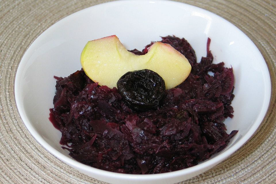 Apfel - Pflaumen - Rotkohl